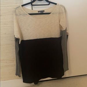 VINCE Color Block Long Sleeve